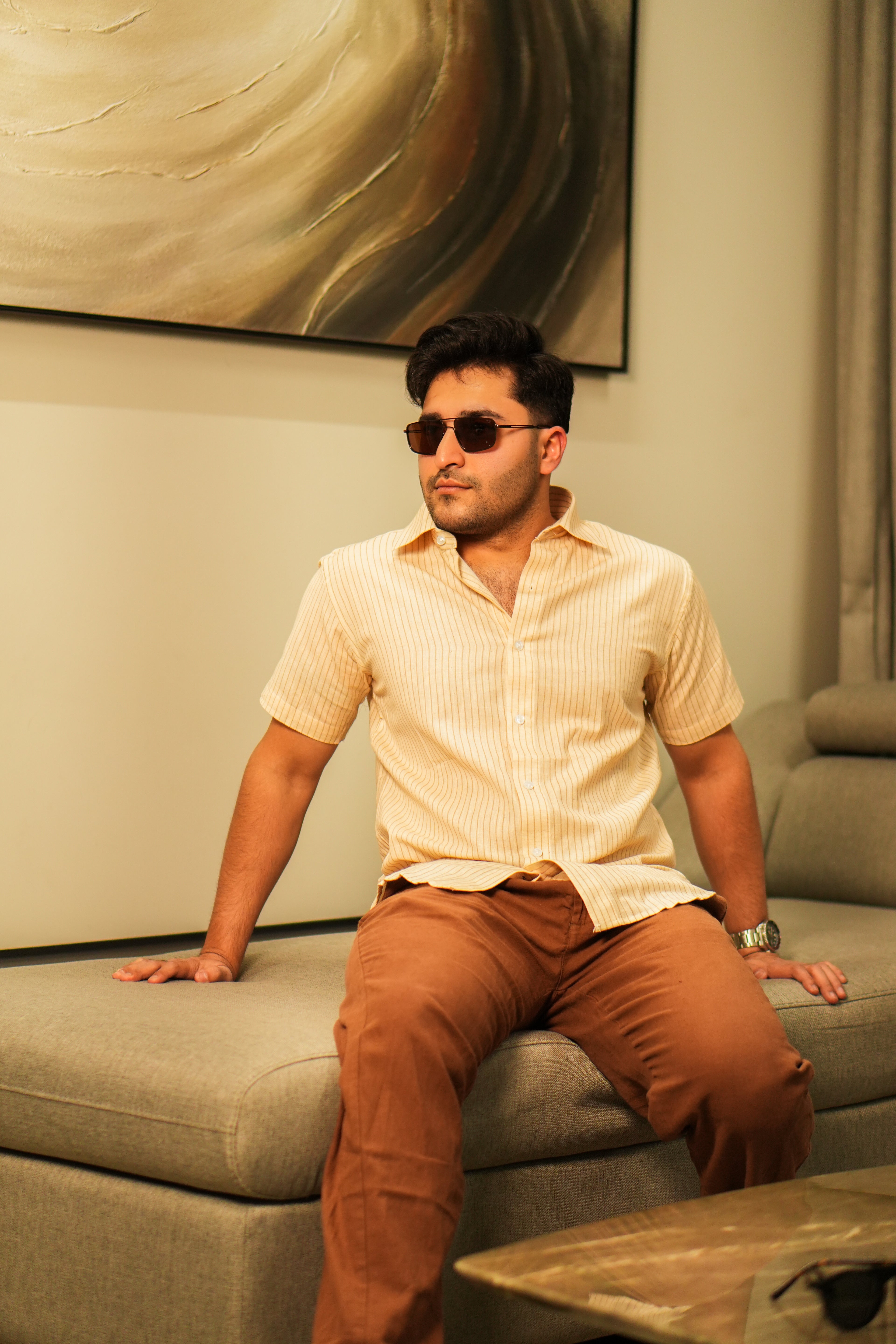 THE IVORY STRIPED SHIRT