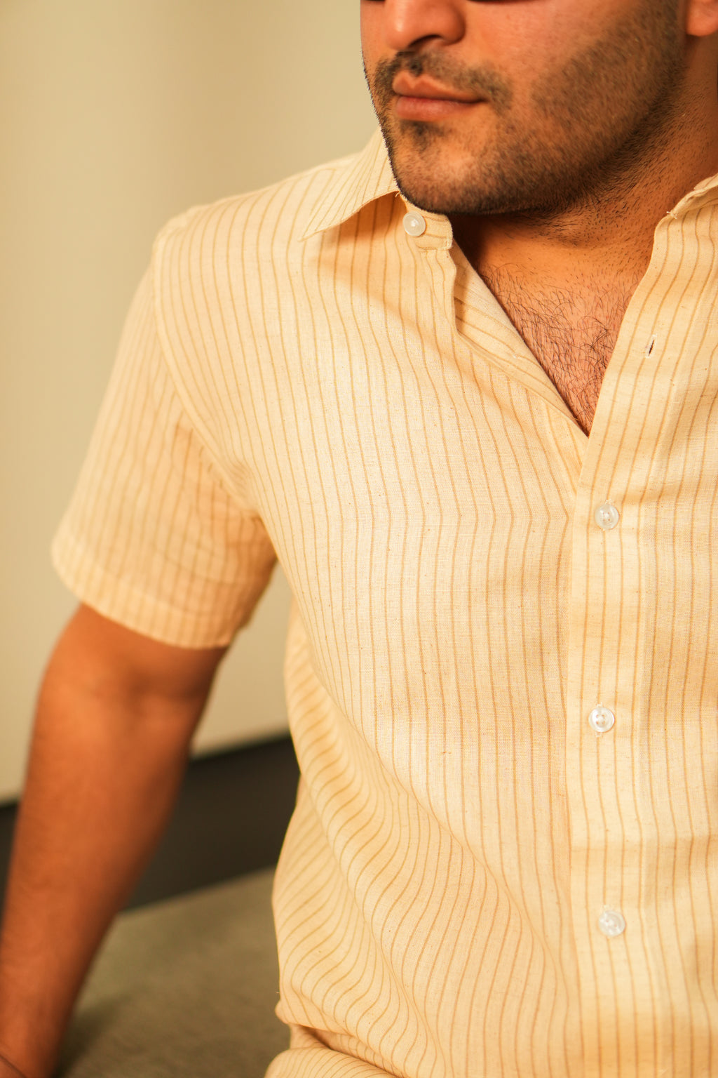 THE IVORY STRIPED SHIRT