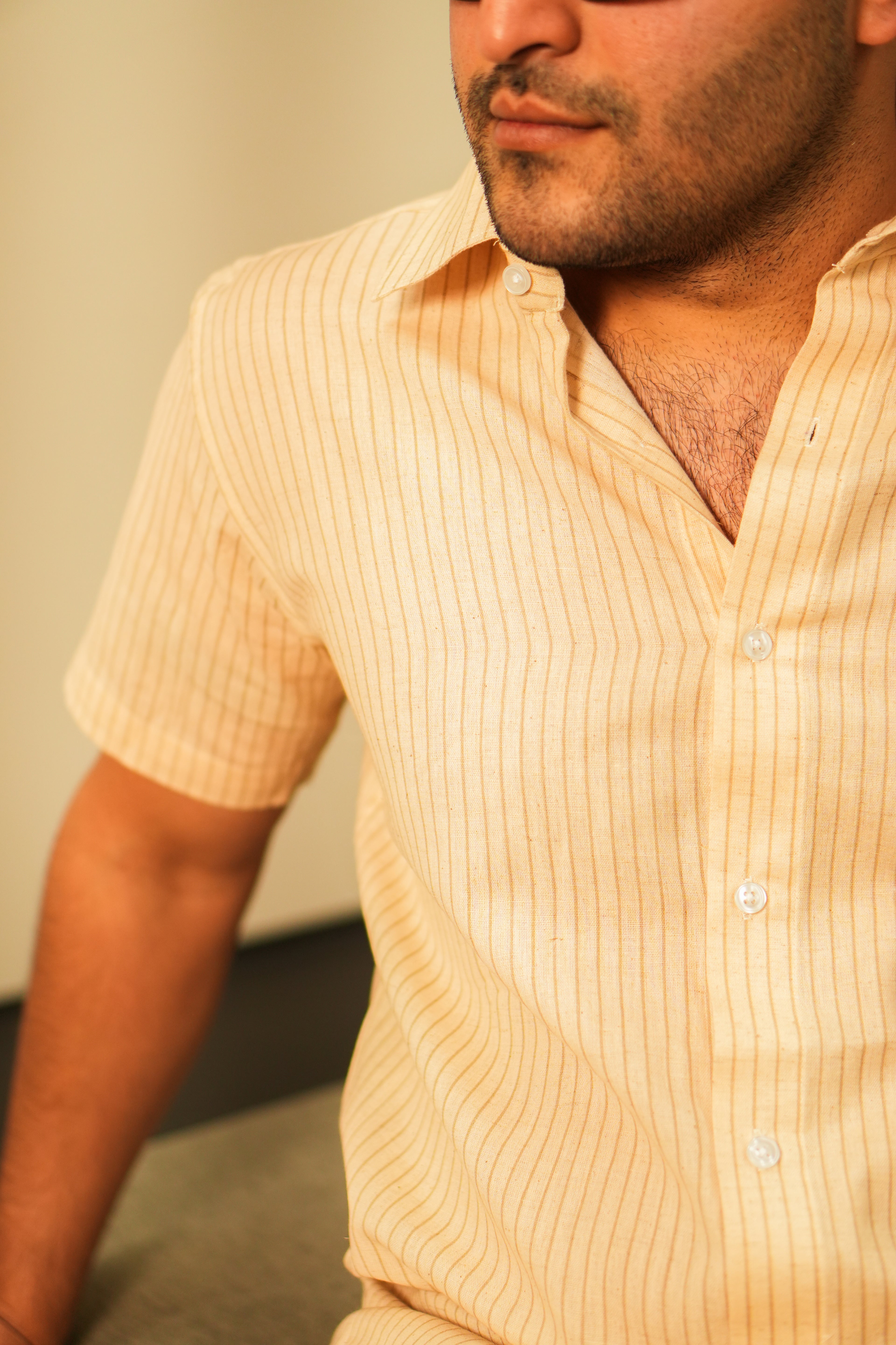 THE IVORY STRIPED SHIRT