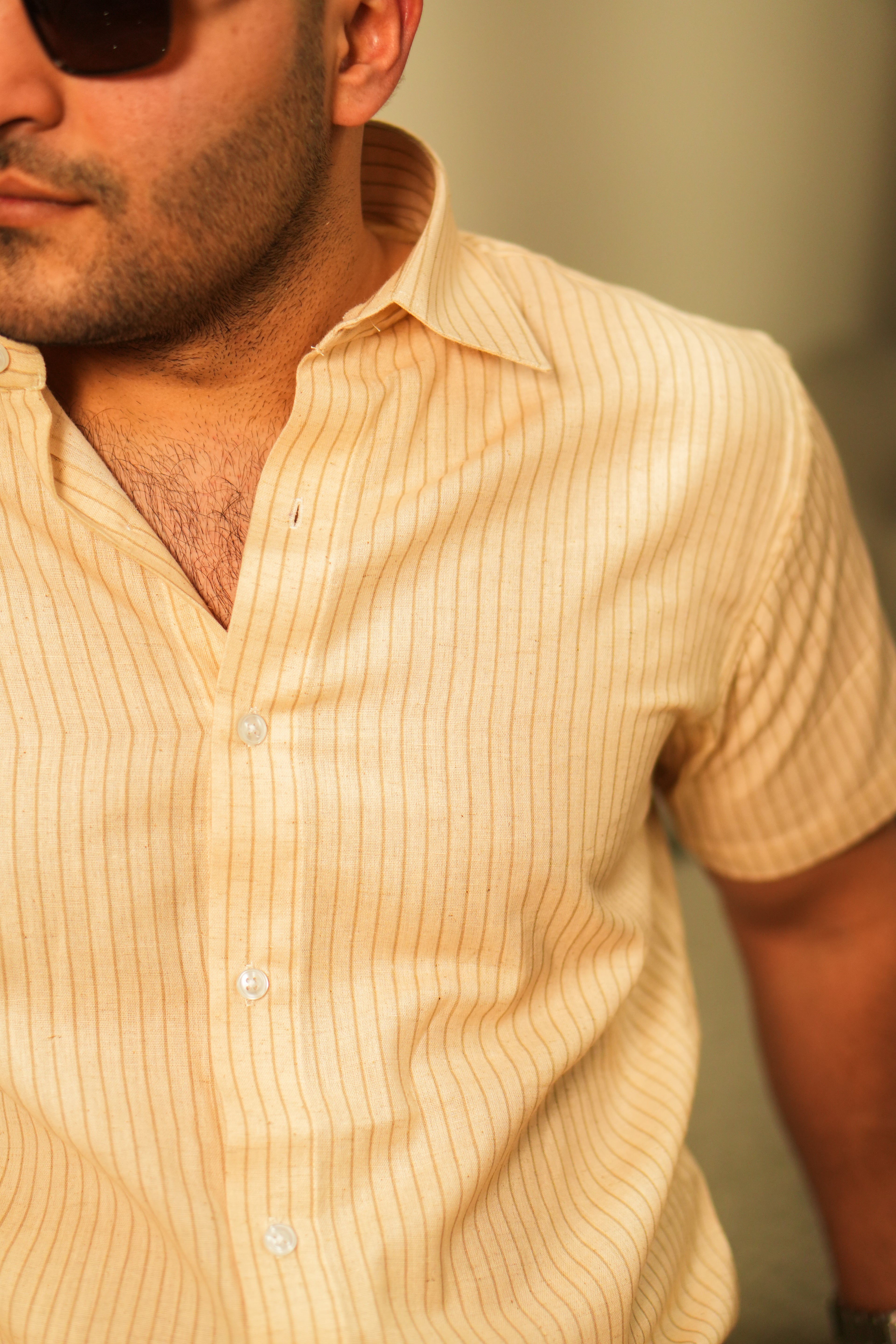 THE IVORY STRIPED SHIRT