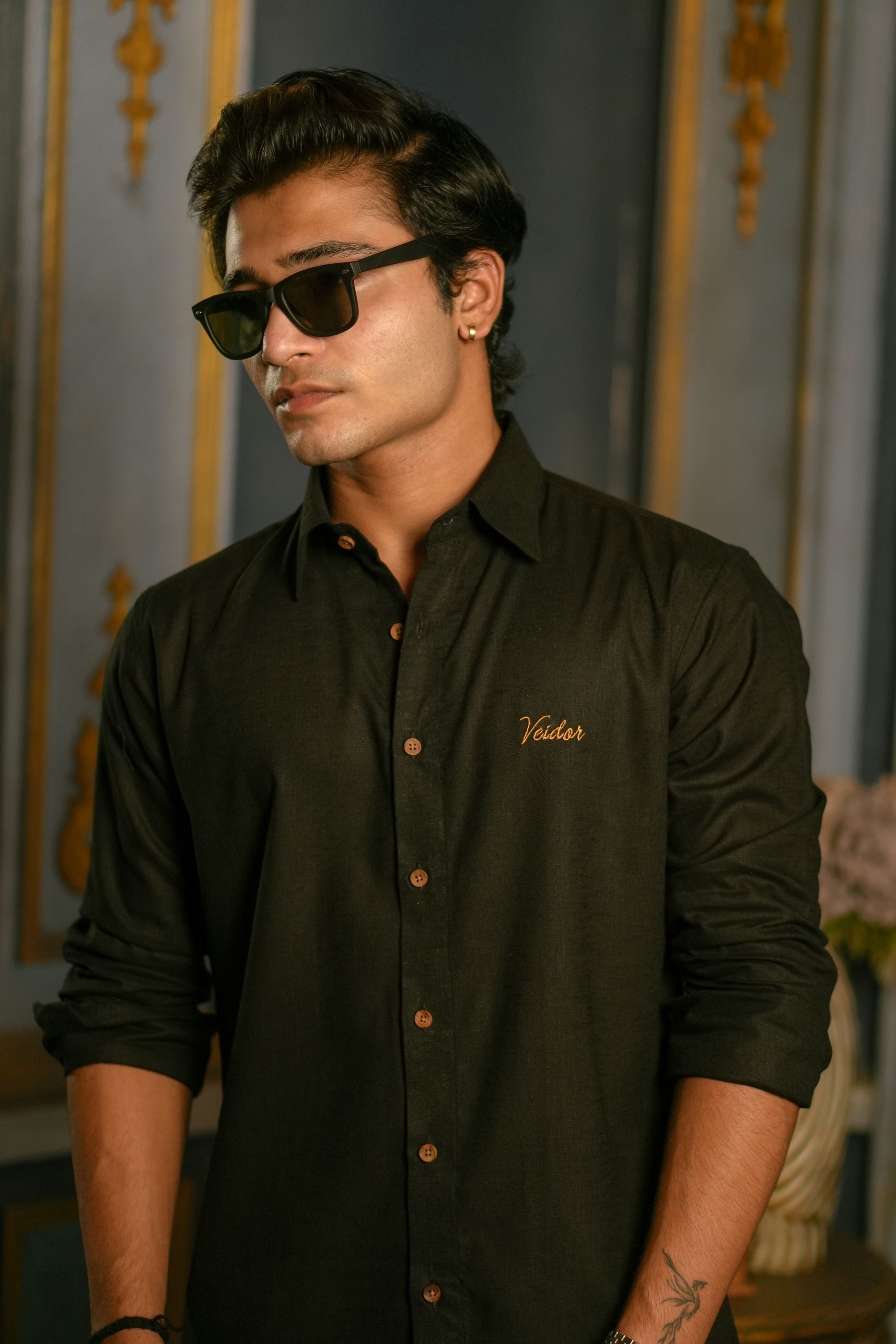 The classic black shirt