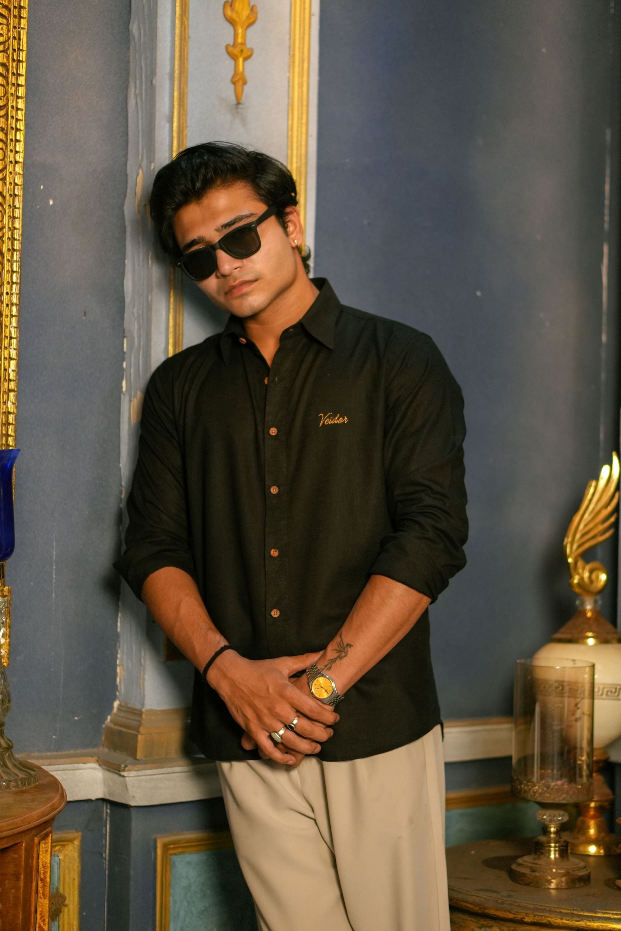 The classic black shirt