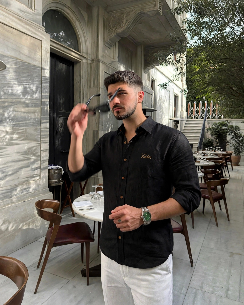 The classic black shirt